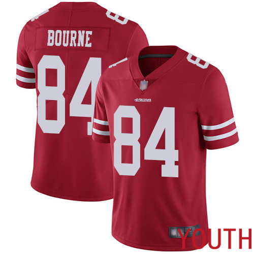 San Francisco 49ers Limited Red Youth Kendrick Bourne Home NFL Jersey #84 Vapor Untouchable
